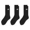 New Balance Everyday Crew Socks 3-Pack Adults Black 4.5-6.5(S)