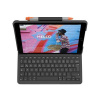 Logitech Slim Folio - Klávesnice a pouzdro - bezdrátový - Bluetooth - francouzská - grafit - pro Apple 10.2-inch iPad (7. generace, 8. generace, 9. generace)