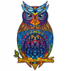 Očarujúca sova drevené puzzle 650 dielikov Unidragon