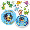 DIGITÁLNA TLAČ Opłatek na tort DINOSAURY JURASSIC PARK OZDOBA + TEXT 3