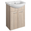 Aqualine ZOJA umývadlová skrinka 50,5x74x30cm, dub platin SPH 51057