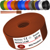 MAS-Premium 10 m Žilový kábel H07 V-K BR 1x1,5 mm² Hnedý jednožilový flexibilný