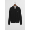 SVETER GANT STRETCH COTTON CABLE CARDIGAN BLACK