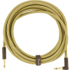 Fender Deluxe Series Instrument Cable, Straight/Angle, 18.6', Tweed
