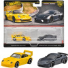 Sada 2 kusov hot wheels premium PORSCHE 993 GT2 a PORSCHE 718 CAYMAN GT4