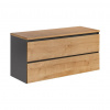 CMD Skrinka do kúpeľne MONAKO GREY OAK 823 A, Sivá diamantová/dub hamilton