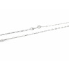 Fazetovaná retiazka z bieleho zlata Dĺžka retiazky: 50cm