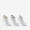 DECATHLON Detské nízke ponožky na tenis RS 160 3 páry biele 31-34