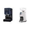 Gaggia New Classic EVO, blue + Eureka Atom 60, white