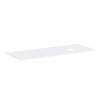 Hansgrohe Xevolos E - Doska pod umývadlo, 137x55 cm, výrez vpravo, matná biela 54334700