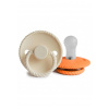 Frigg Dvojbalenie cumlíkov frigg rope cream/ maple, 0-6m, silikón