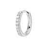 Brosway Stylová kruhová single náušnice Fancy Infinite White FIW89