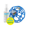 OBALL Hračka RATTLE 10 cm blue 0m+AQUAINT 100% ekologická čistiaca voda 50 ml 10x10x10 modrá