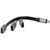 Conceptronic HUBBIES01G 3 porty USB-C® (USB 3.1) MultiPort húb sivá; HUBBIES01G