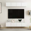 zahrada-XL TV skrinky 4 ks, biele 80x30x30 cm, kompozitné drevo 3074451
