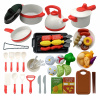 Veľký kuchynský set pre deti, hrnce, riad, zelenina, kanvica 62ks (W087)
