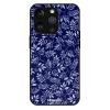 iSaprio MagSafe lesklé pouzdro - Apple iPhone 13 Pro - Blue Leaves 05 (Lesklé MagSafe pouzdro iSaprio pro Apple iPhone 13 Pro - Blue Leaves 05 - tvrzený skleněný obal a ochranný kryt s elegantním desi