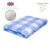 DRYBED Premium Vet Bed Káro svetlomodrý + biely 100 x 75 cm