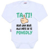 Body s potlačou New Baby Tati, ... děti se ti povedly - Biela - 56 (0–3m)