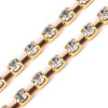 Štrasová metráž šírka 2,9 mm Crystal Zlatá