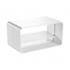 Haco ZKP 100 zpětná klapka, 110x55mm, plast, bílá