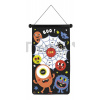 Magnetický terč Príšerky Monsters Magnetic Dart Game Janod obojstranný so 6 magnetickými šípkami od 4 rokov
