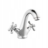 Umývadlo batérie na Retro Knob Stály Chrome (Umývadlo batérie na Retro Knob Stály Chrome)