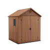 Darwin 6x6 plastový záhradný domček hnedý