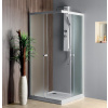 AQUALINE - ALAIN štvorcová sprchová zástena, 700x700, sklo Brick BTQ700