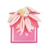 Doudou Darčeková sada - plyšový zaspávačik králiček ružový 28 cm