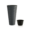 PROSPERPLAST Kvetináč SAND SLIM antracit 29,6cm