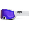 100% SNOWCRAFT XL HiPER Goggle - White/Violet - Mirror Violet Lens