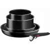 Tefal L1599502 STENCE SECTION OFPENIO EASSENIO na 5 kusoch čierna (Sada tefal ingenio ľahké na 5EL Titanium Pots)