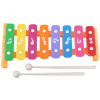 Wiky Xylofón 26cm kov plast a 2 paličky 3 farby