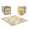 Kinderkraft Podložka penová puzzle Luno Shapes SELECT 185 x 165 cm Yellow, 30 ks, Premium