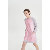 Dámska nočná košeľa s dlhým rukávom 19166 Pink - Vamp M