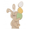 Zajac s vajíčkami na stojane 8,5 x 14 cm