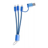 Frecles USB nabíjací kábel na kľúčenke, modrá