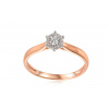 iZlato Forever Zásnubný briliantový prsteň Christina, ružové zlato, 14K IZBR590R