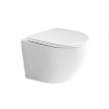 Mereo Keramika Závesné WC s doskou SoftClose, Rimless, biela VSD82S