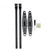 Aga Rebrík k trampolíne 180 - 250 cm Čierny