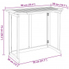 vidaXL Bistro stolík 90x50x75 cm, akáciový masív - Hnedá - 99011-61209