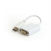 Gembird adaptér DisplayPort 1.2 (M) na Dual Link DVI (F) 0.1m kábel, biely (A-DPM-DVIF-03-W)