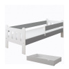 Detská posteľ STANO, so zásuvkou, Sivá