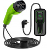 Qoltec EV 2v1 nabíjačka pre elektromobil Type2 | 3,5 kW | 230V | LCD | Prenosné | Wallbox | 5 m