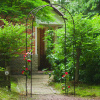 Nature Záhradný oblúk čierny 100x37x230 cm kovový - Čierna - 21984-163508