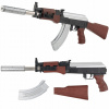 PUŠKA PIŠTOĽ NA GUĽKY AK47 ASG IMITÁCIA ZBRANE NA GUĽKY 6 MM REPLIKA