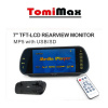 7 TFT LCD spätné zrkadlo s bluetooth, USB, SD