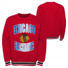Outerstuff Dětská mikina Chicago Blackhawks NHL Classic Blueliner Crew Neck Veľkosť: Dětské XL (13 - 15 let)