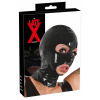 Latexová maska Late X čierna